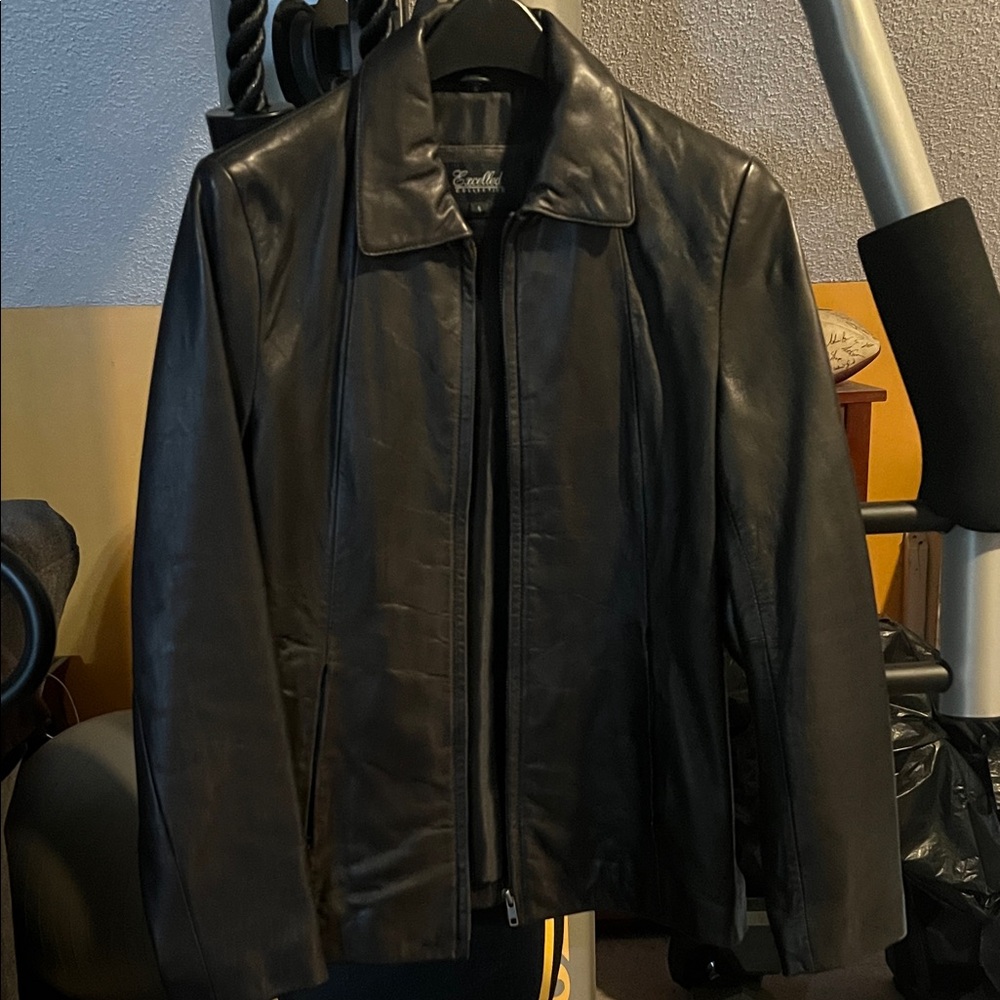 Classic Black Leather Jacket for Women